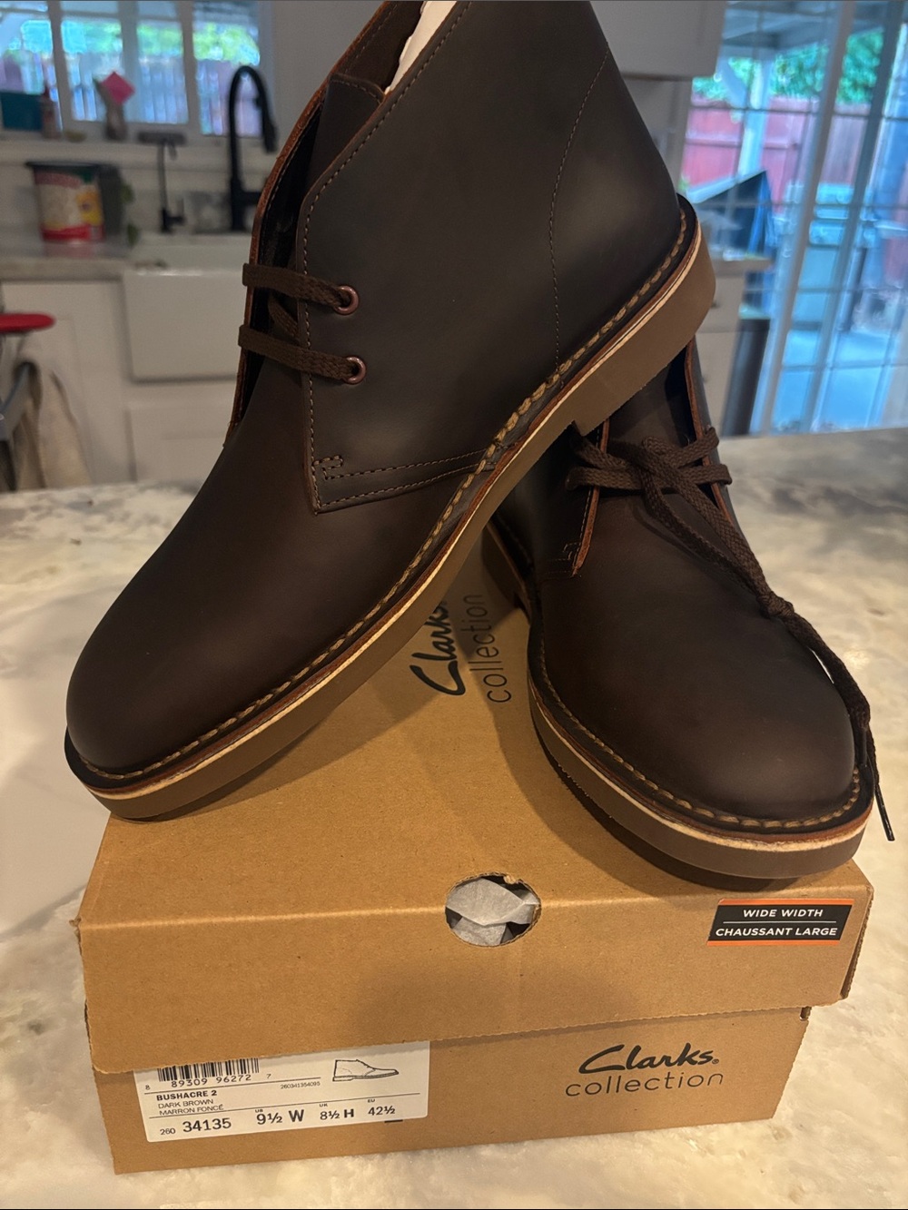 Clarks Men’s Dark Brown Chukka Boots